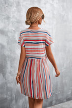 Load image into Gallery viewer, Striped Round Neck Dress