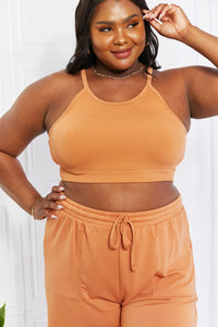 Zenana Soak Up The Sun Ribbed Seamless Crop Cami Top