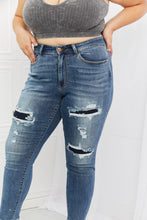 Load image into Gallery viewer, Judy Blue Dahlia Full Size Distressed Patch Jeans