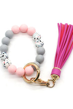Load image into Gallery viewer, Assorted 2-Pack Multicolored Beaded Tassel Keychain