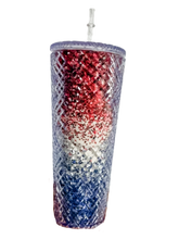 Load image into Gallery viewer, Jeweled Americana Tumbler