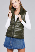 Load image into Gallery viewer, Green Quilted Puffer Vest