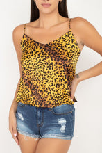 Load image into Gallery viewer, Yellow Cheetah Cropped Top