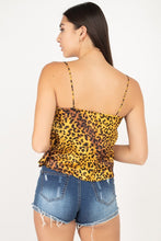 Load image into Gallery viewer, Yellow Cheetah Cropped Top