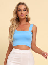 Load image into Gallery viewer, Square Neck Sleeveless Knit Top