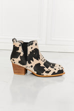 Load image into Gallery viewer, MMShoes Back At It Point Toe Bootie in Beige Cow Print