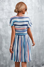 Load image into Gallery viewer, Striped Round Neck Dress