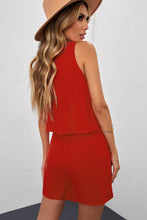 Load image into Gallery viewer, Layered Sleeveless Round Neck Romper