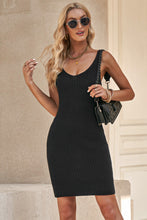 Load image into Gallery viewer, Ribbed Sleeveless V-Neck Dress