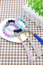 Load image into Gallery viewer, Assorted 2-Pack Multicolored Beaded Tassel Keychain