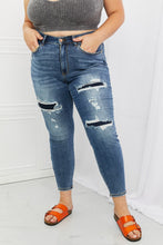 Load image into Gallery viewer, Judy Blue Dahlia Full Size Distressed Patch Jeans