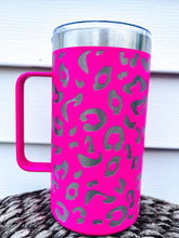 Load image into Gallery viewer, RTS: 24 OZ Leopard Handled cup