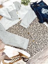Load image into Gallery viewer, RTS LEOPARD AND SWEATER SHACKET*